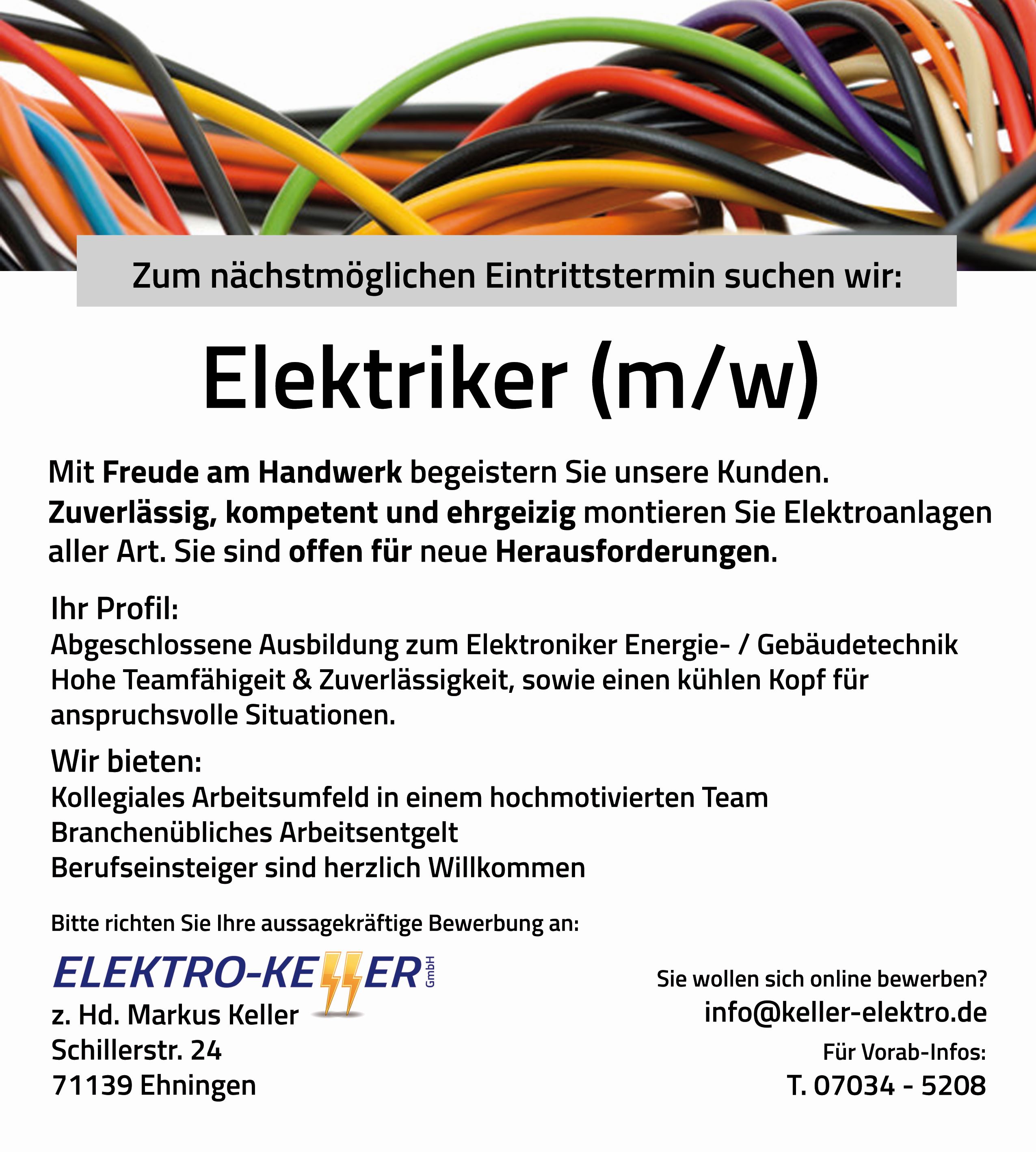 ELEKTRO-KELLER GmbH Ehningen - Kompetent-Professionell-Fair